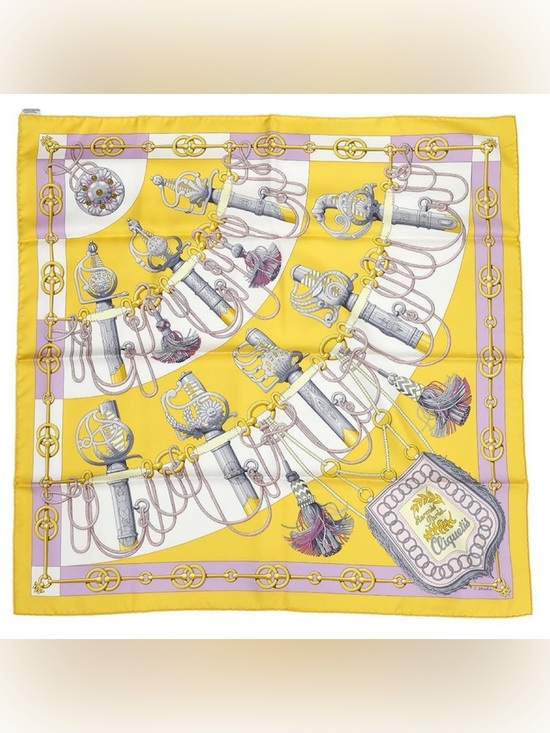 Hermes Accessories - BNIB Hermès Carré 90 “Cliquetis” Silk Scarf